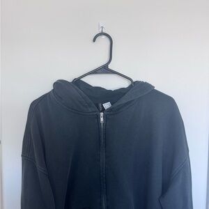 Divided Dark Gray Zip-Up Hoodie